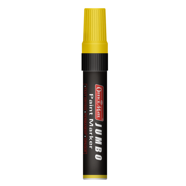 Soni Officemate Jumbo Paint Markers Yellow- (Pack of 1)