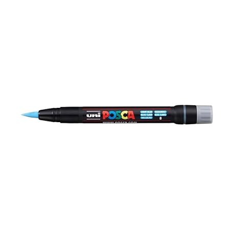 uni-ball Posca PCF 350 Marker Tip 1-10 mm Paint, 5 Pcs | Light Blue |