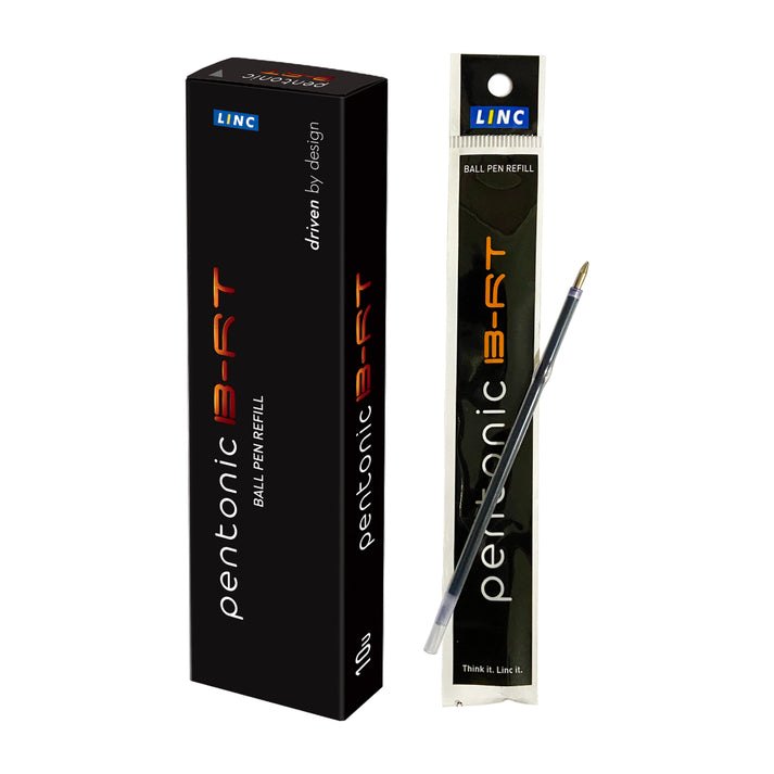 LINC Pentonic B-RT Ball Pen Refill (Blue ink, Pack of 10)