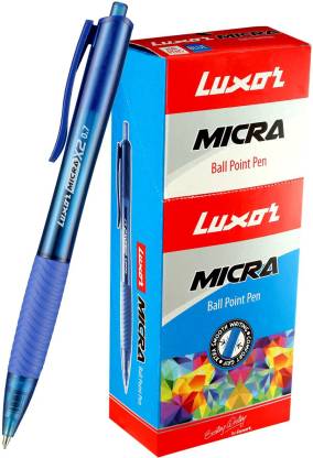 Luxor Micra Ball Pen Pouch Blue (20'S Box)