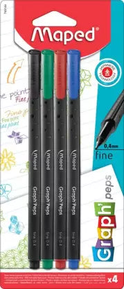 Maped Graph Peps Fine liner pen 0.4 mm Fineliner Pen (Ink Color - Multicolor)