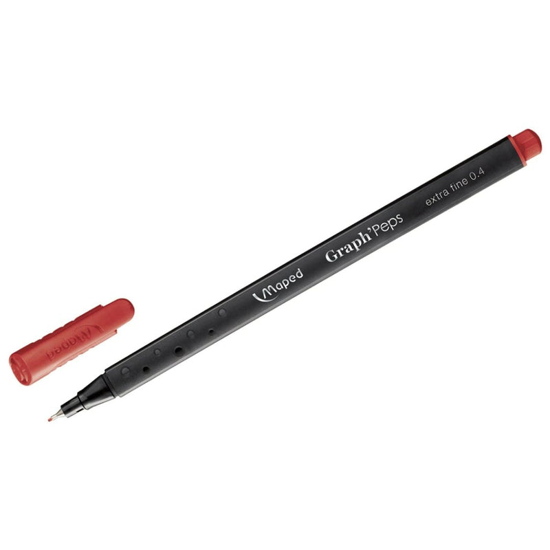 MAPED GRAPH PEPS 0.4 RED (Pack of 2)
