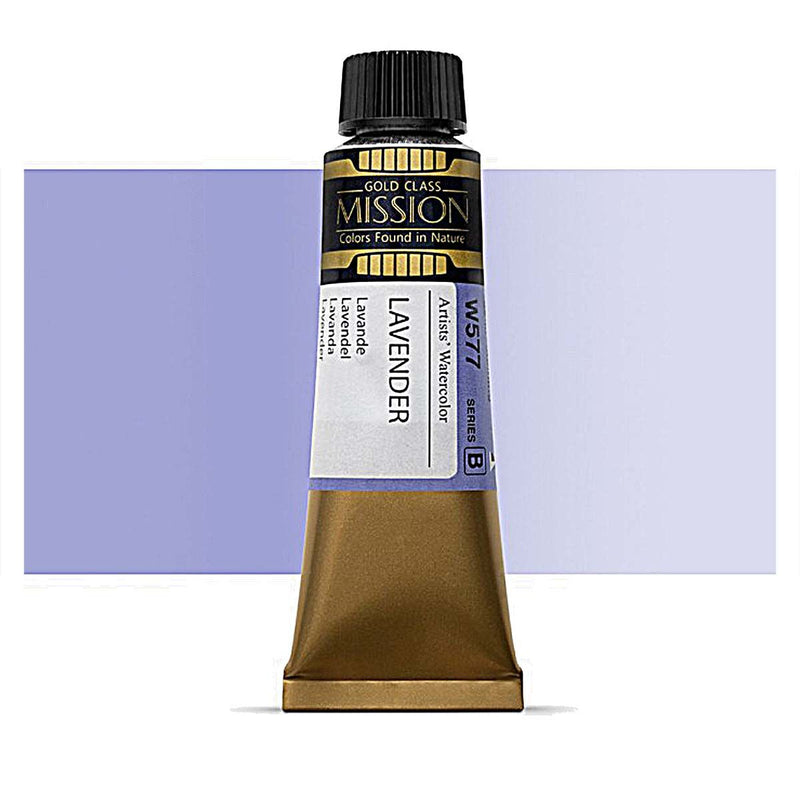 Mijello Mission Gold Class Professional Grade Extra-Fine Watercolour - Lavender (577) - 15 Ml