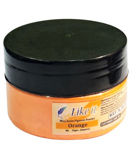 like it Non-Toxic Mica Pigment Powders for Epoxy Resin 25 Grams Colour Orange