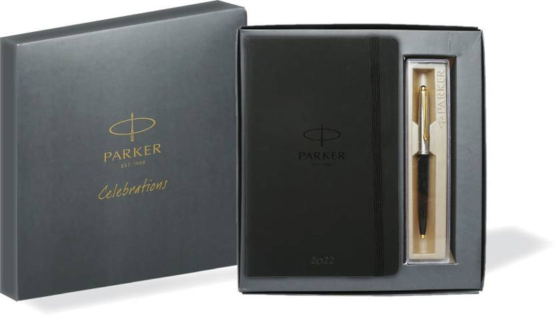 PARKER Celebration 2022 Diary + Galaxy Standard Ball pen Pen Gift Set  (Pack of 2, Black)