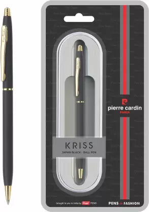 PIERRE CARDIN Kriss Japan Black Ball Pen (Ink Color - Blue)