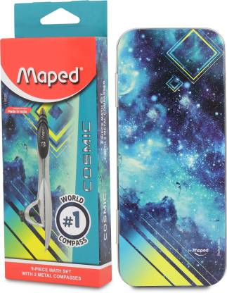 MAPED STUDY  GEOMETRY BOX WITH 9 INSTRUMENT SETS