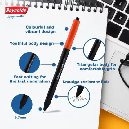 Reynolds Vista RT Ball Pen (Pack of 25, Ink Color - Blue)