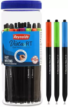 Reynolds Vista RT Ball Pen (Pack of 25, Ink Color - Blue)