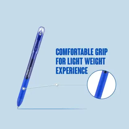 Reynolds Wizz Dri Gel Pen (Pack of 10, Ink Color - Blue)