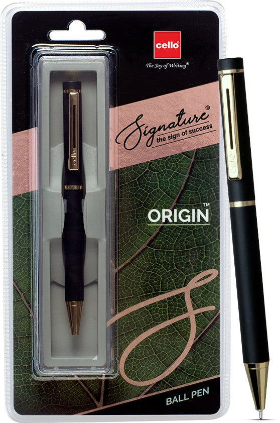 Cello Signature Origin | Perfect Father's Day Gift Idea Ball Pen (Ink Color - Blue)