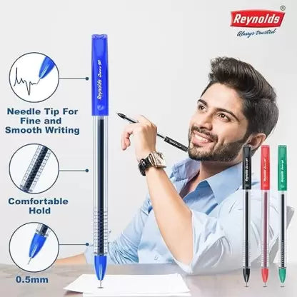 Reynolds Jiffy Gel Pen (Pack of 50, Ink Color - Blue)