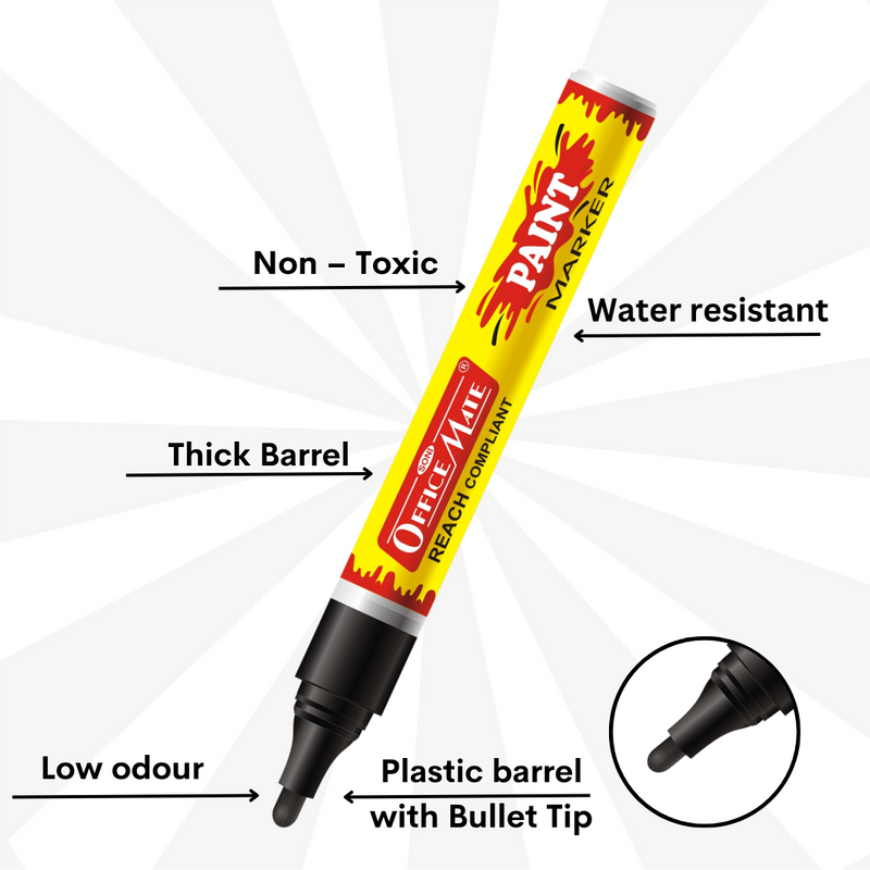 Soni Officemate Paint marker Blister pack of 4