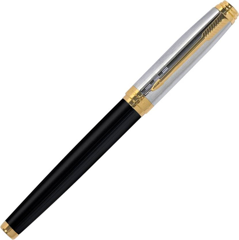 Parker Ambient Deluxe Black Gold Trim Roller Ball Pen