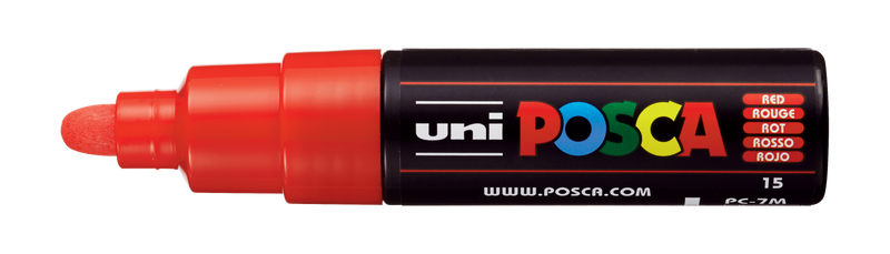 Uni-Ball Posca Marking Pen 7M | Red | Pack of 1