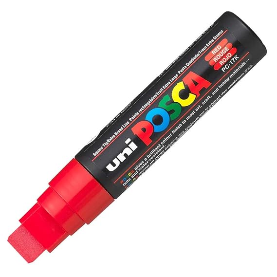 Uni-Ball Posca Marking Pen 17K | Red Ink | Pack of 1