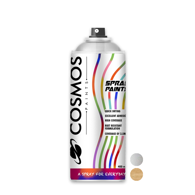 Cosmos Paints - Spray Paint in 319 Bright Gold Chrome 400ml