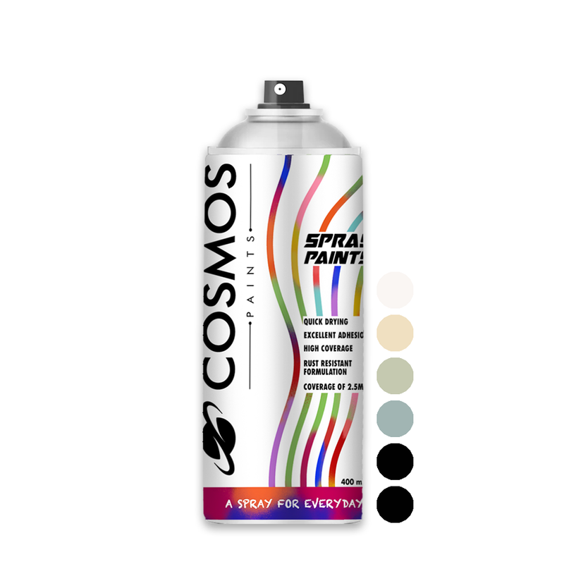 Cosmos Paints - Spray Paint in RAL 9010 400ml