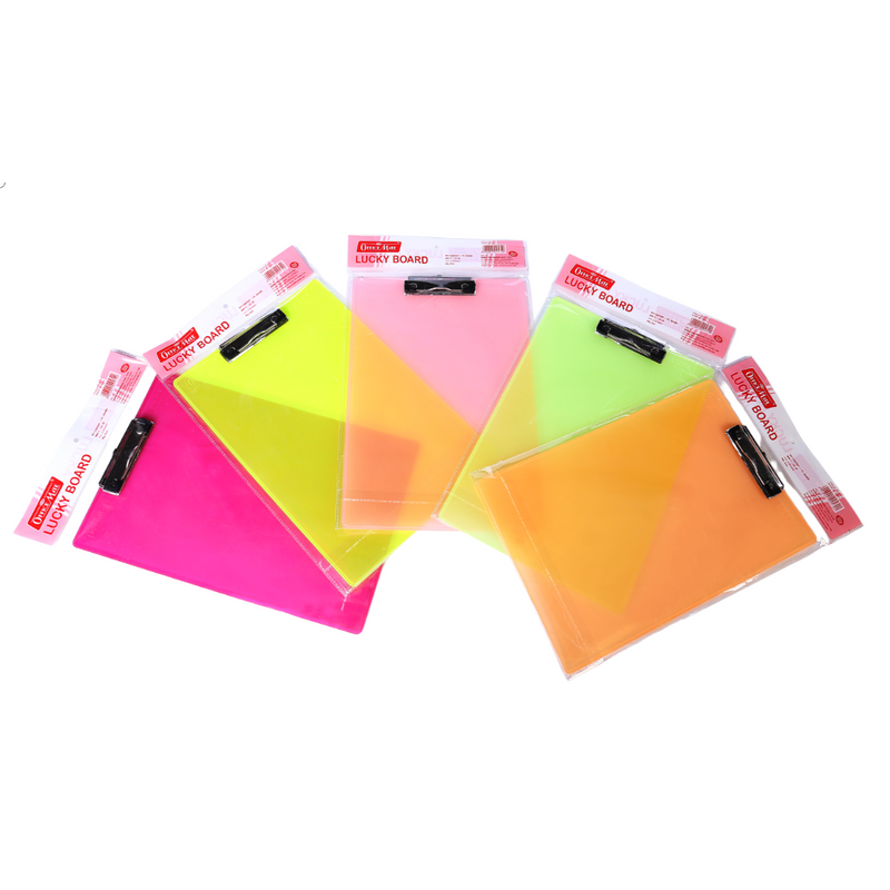 Soni Officemate Clipboard Exam Pad Examination Pad Writing Pad Exam Board for Kids/Students, Coloured Exam Pad Sturdy Lightweight for Office School College (Assorted Color)