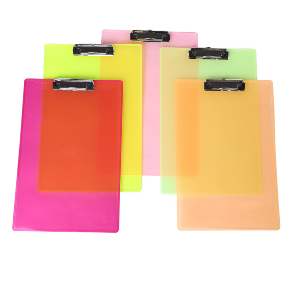 Soni Officemate Clipboard Exam Pad Examination Pad Writing Pad Exam Board for Kids/Students, Coloured Exam Pad Sturdy Lightweight for Office School College (Assorted Color)
