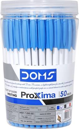 DOMS PROXIMA BALL PEN BLUE 50 PCS JAR