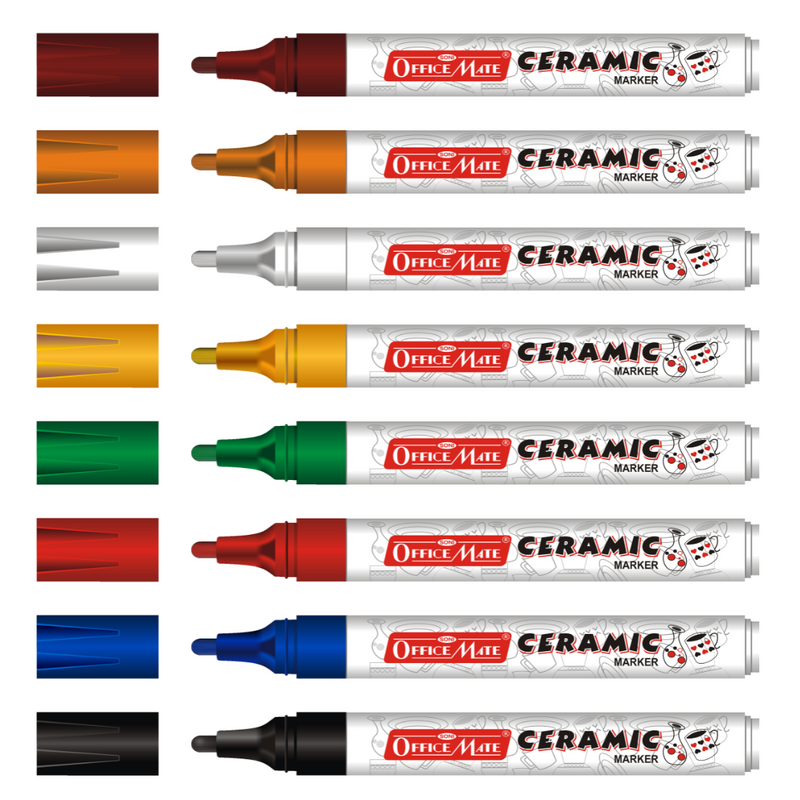 Soni Officemate Regular Ceramic Marker  (Pack of 8)