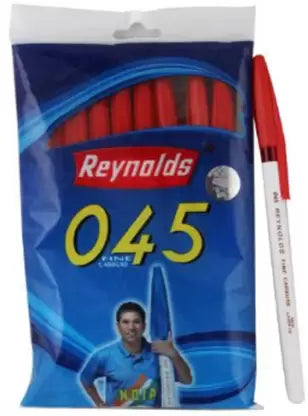 Reynolds Carbure Ball Pen (Pack of 50, Ink Color - Red)