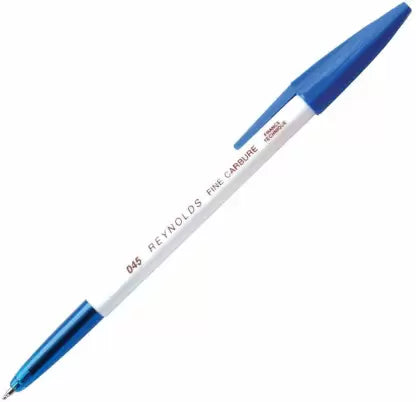 Reynolds 045 Fine Carbure Blue Ball Pens - Pack of 50 Ball Pen (Pack of 50, Ink Color - Blue)