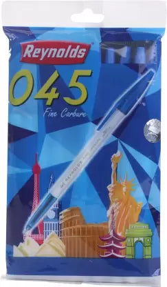 Reynolds O45 BALL PEN BLUE PACK OF 120 PCS Ball Pen (Pack of 120, Ink Color - Blue)