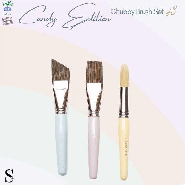 Stationerie Chubby Brushes - Set of 3
