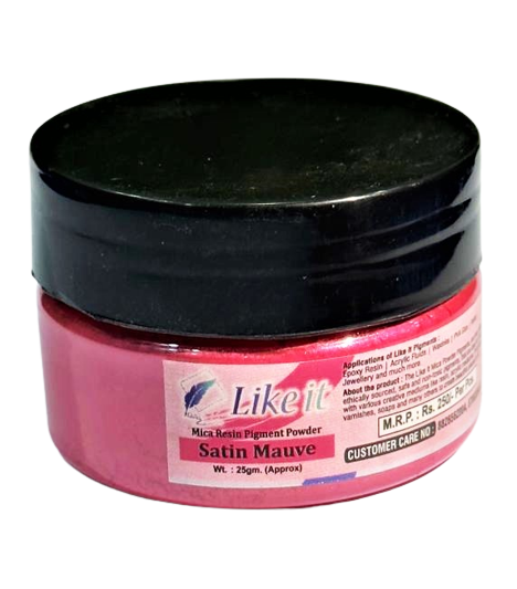 like it Non-Toxic Mica Pigment Powders for Epoxy Resin 25 Grams Colour Satin Mauve