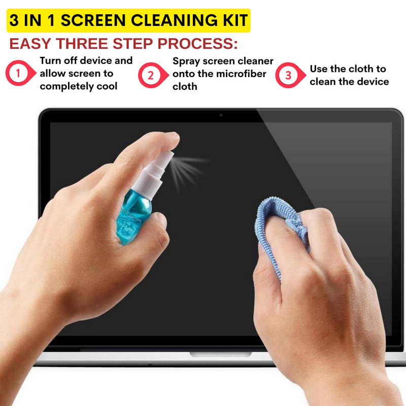 OFFICEMATE MULTIPURPOSE MOBILE/LAPTOP/GLASS SCREEN CLEANING KIT – PACK OF 1