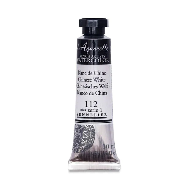 Sennelier l'Aquarelle French Artists' Watercolor 10 ML Chinese White