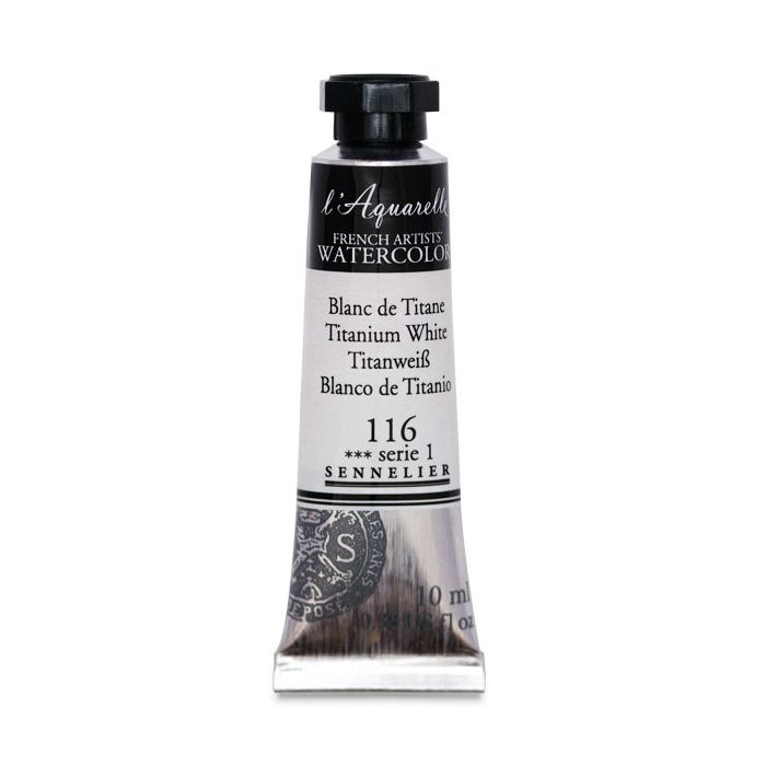 Sennelier l'Aquarelle French Artists' Watercolor 10 ML Titanium White