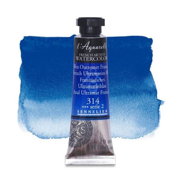 Sennelier l'Aquarelle French Artists' Watercolor 10 ML French Ultramarine Blue