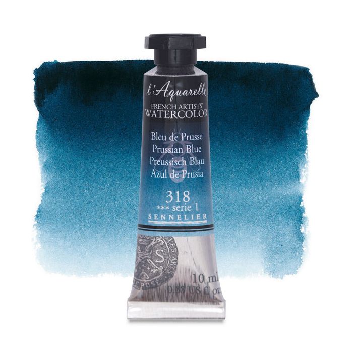 Sennelier l'Aquarelle French Artists' Watercolor 10 ML Prussian Blue