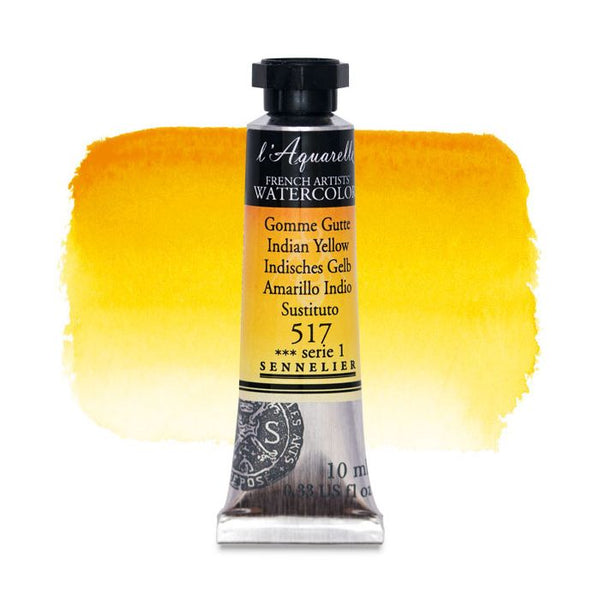 Sennelier l'Aquarelle French Artists' Watercolor 10 ML Indian Yellow