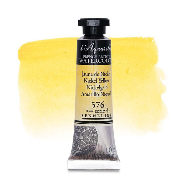 Sennelier l'Aquarelle French Artists' Watercolor 10 ML Nickel Yellow