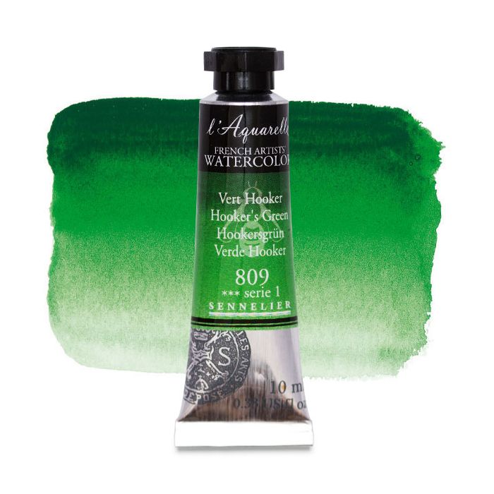 Sennelier l'Aquarelle French Artists' Watercolor 10 ML Hooker's Green