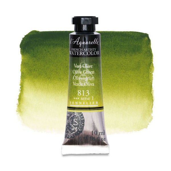 Sennelier l'Aquarelle French Artists' Watercolor 10 ML Olive Green