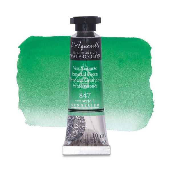 Sennelier l'Aquarelle French Artists' Watercolor 10 ML Emerald Green