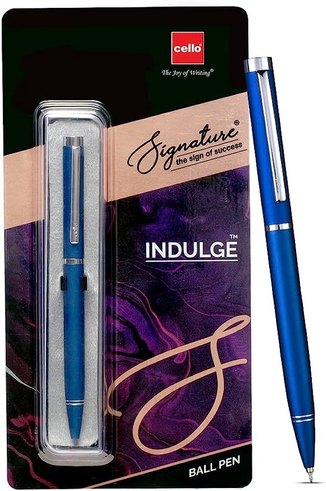 Cello Signature INDULGE Ball Pen (Ink Color - Blue)