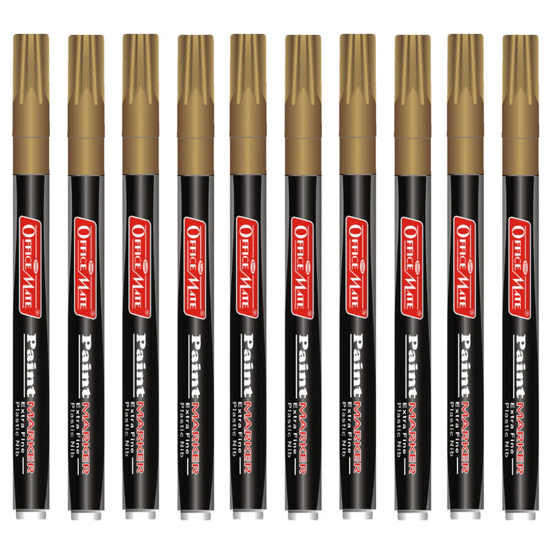 Soni Officemate Slim Paint Marker Silver Golden