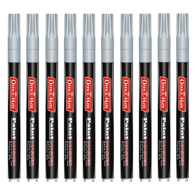 Soni Officemate Slim Paint Marker Silver Golden