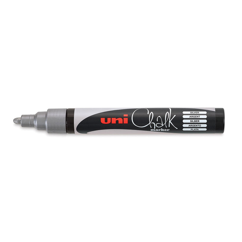 Uni Liquid Chalk Marker (PWE-5M) | Silver Ink