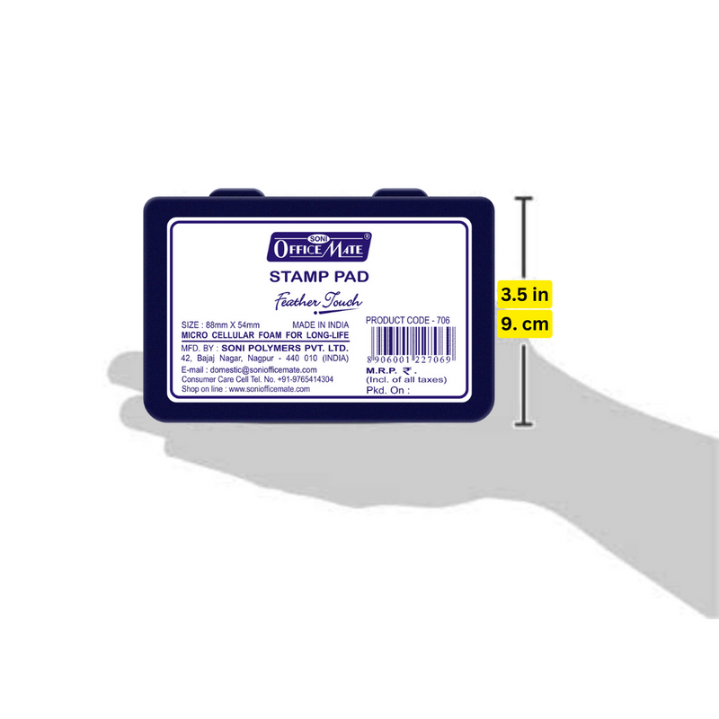 Soni Officemate Stamp Pad small VIOLET- Pack of 2