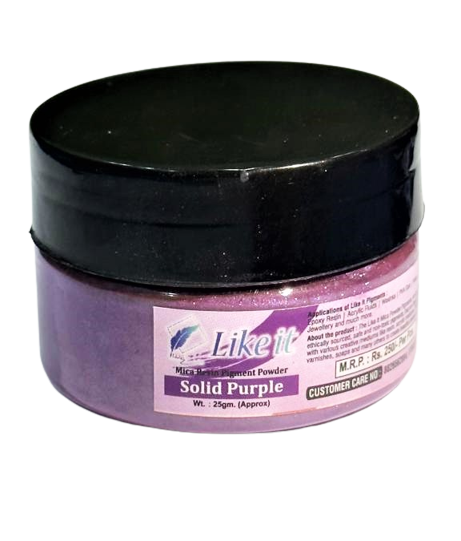 like it Non-Toxic Mica Pigment Powders for Epoxy Resin 25 Grams Colour Solid Purple