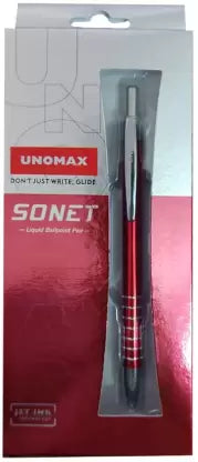 UNOMAX Sonet Ball Pen (Pack of 6, Ink Color - Blue)