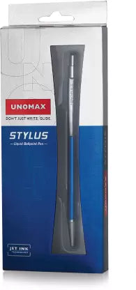 UNOMAX Stylus Premium Metal Body Ball Pen (Pack of 6, Ink Color - Blue)