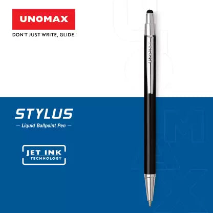 UNOMAX Glen Premium Metal Body Jet Ink Technology Ball Pen (Pack of 6, Ink Color - Blue)